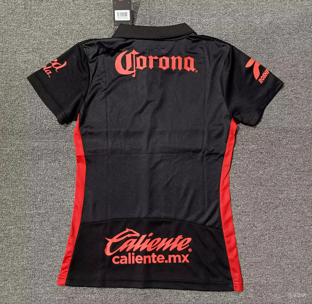Toluca 25/26 Black/Red Third Women Jersey