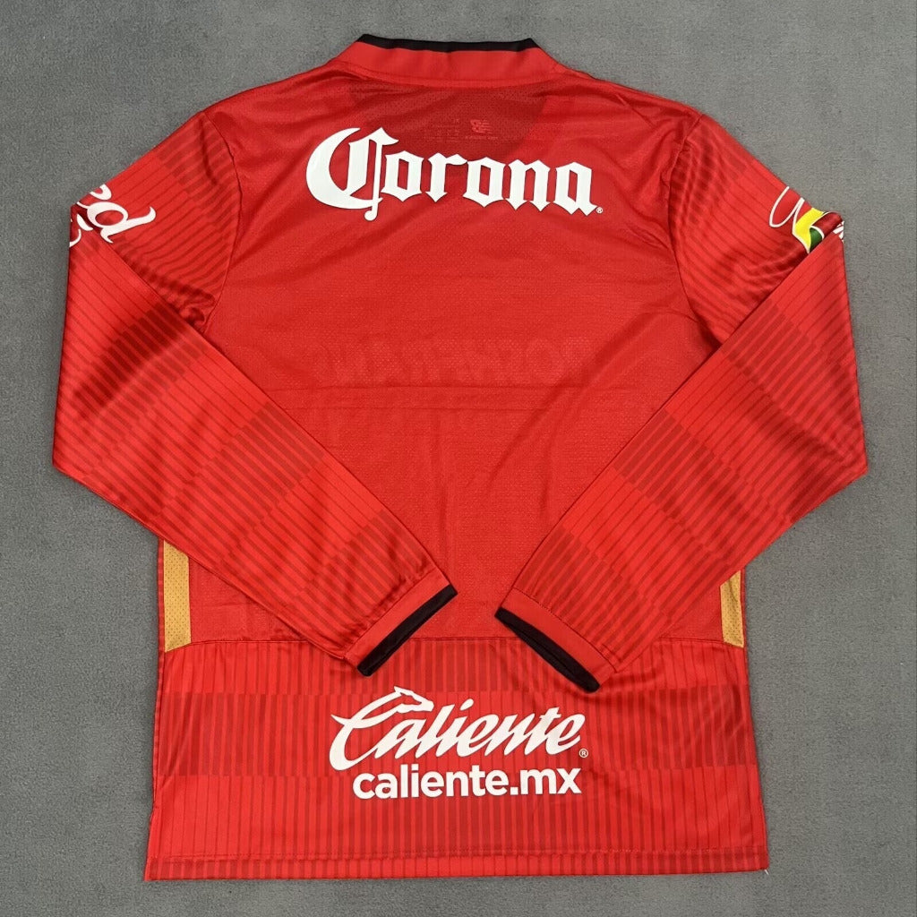 Toluca 25/26 Red/Black Home Long Sleeves Jersey