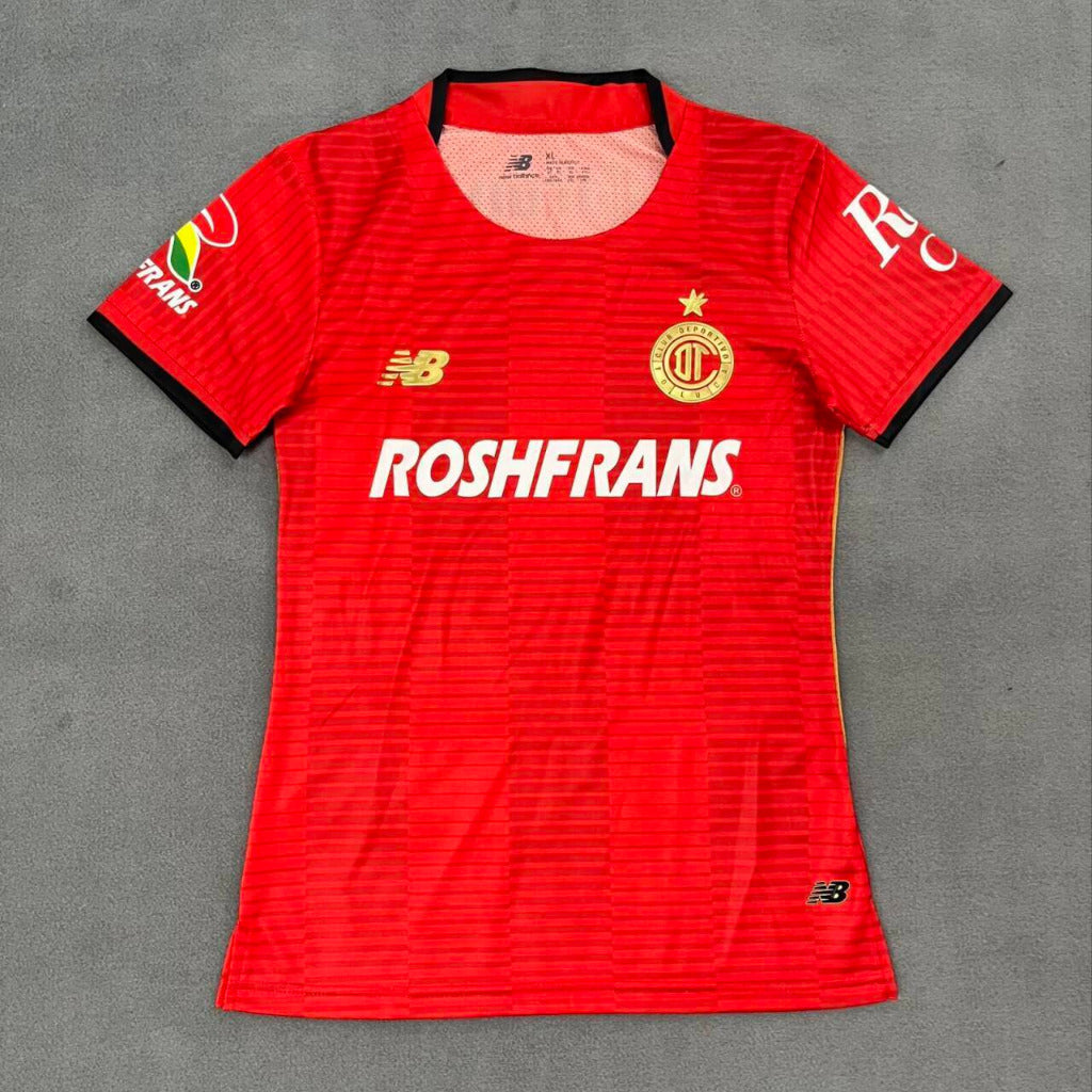 Toluca 25/26 Red/Black Home Women Jersey
