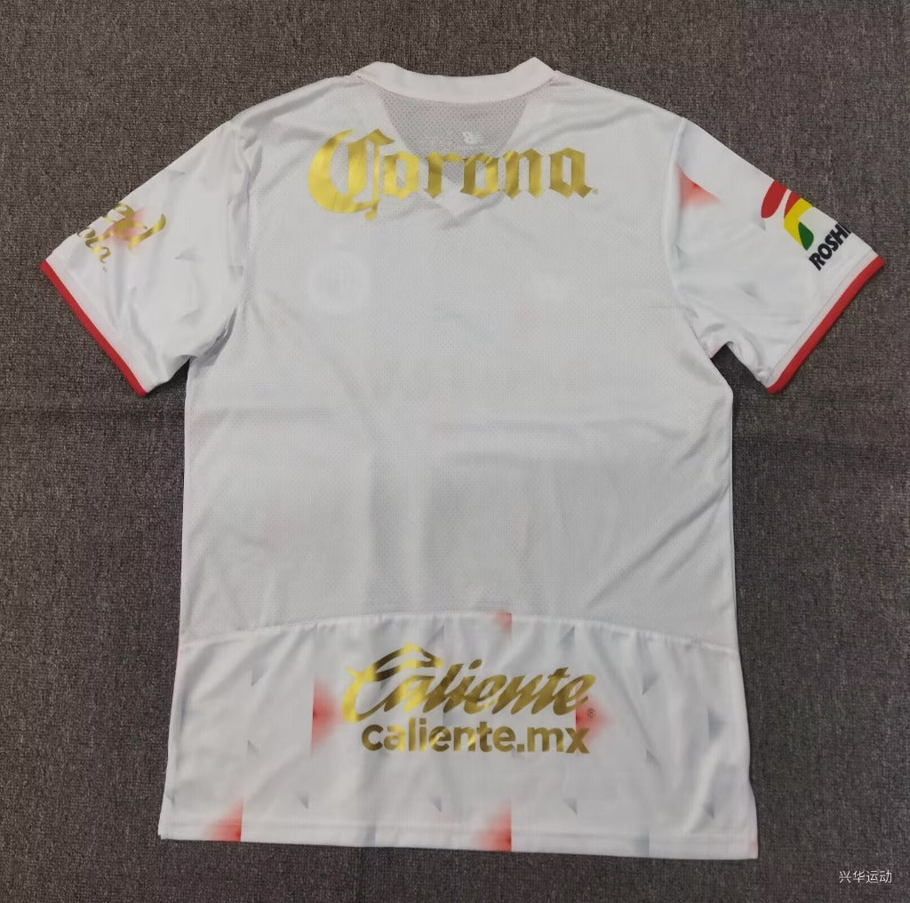 Toluca 25/26 White/Red Away Jersey