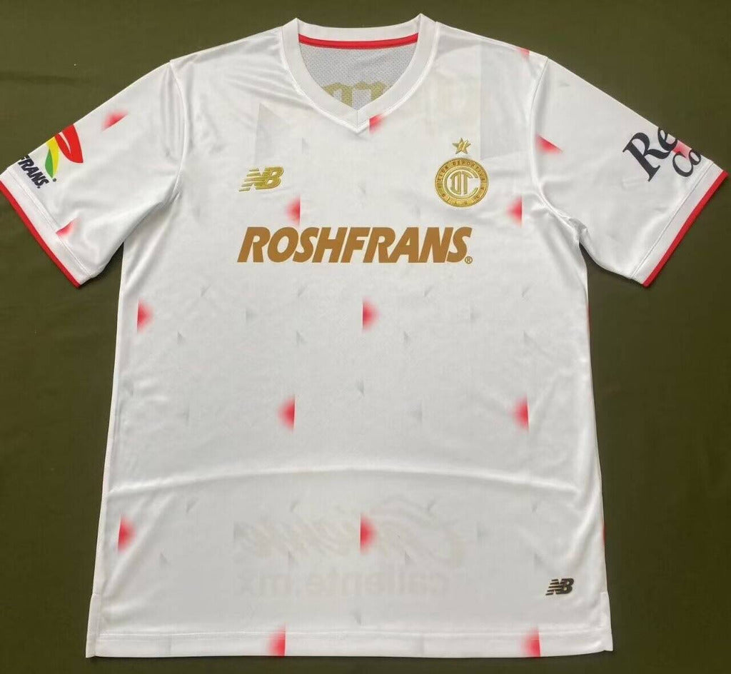 Toluca 25/26 White/Red Away Jersey