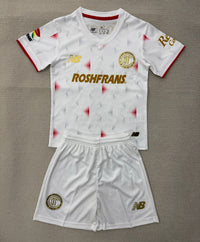 Toluca 25/26 White/Red Away Kids Jersey Set