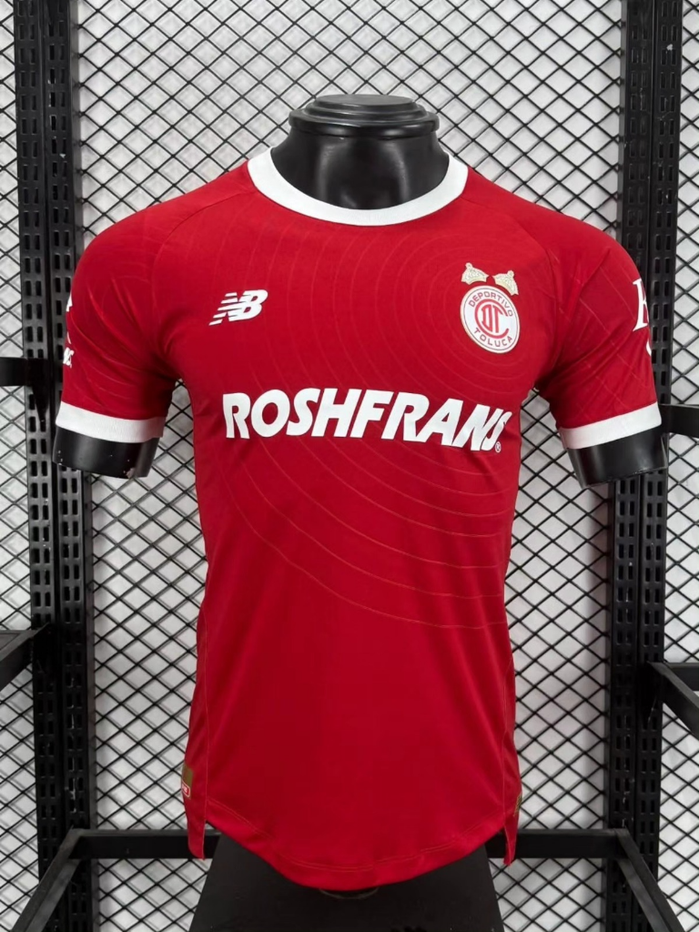 Toluca 26/27 Red/White Home Player Version Jersey