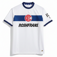 Toluca 26/27White/Blue Trim Away Jersey