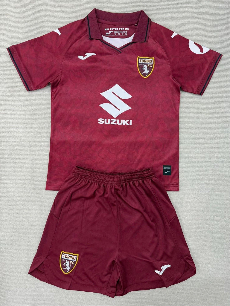 Torino 25/26 Red Home Kids Jersey Set