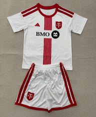 Toronto 26/27 White/Red Away Kids Jersey Set