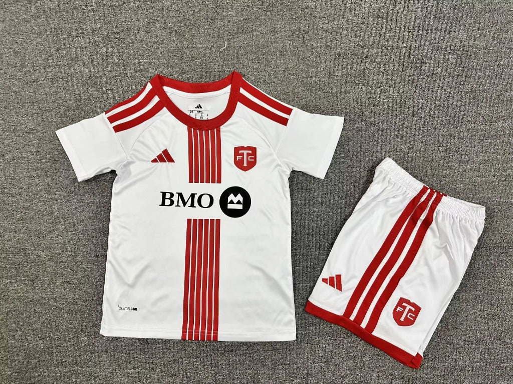 Toronto FC 26/27 White/Red Away Kids Jersey Set