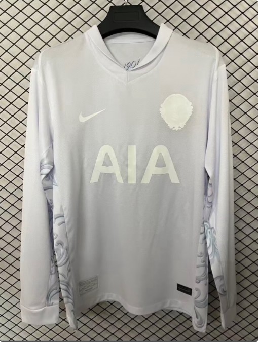 Tottenham 2026 White 125th Anniversary Long-Sleeve Jersey