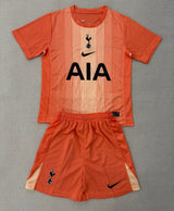 Tottenham Hotspur 25/26 Orange Goalkeeper Kids Jersey Set