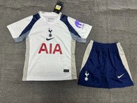 Tottenham Hotspur 25/26 White Home Kids Jersey Set