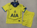 Tottenham Hotspur 25/26 Yellow Third Kids Jersey Set