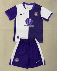 Toulouse 25/26 White/Navy Home Kids Jersey Set