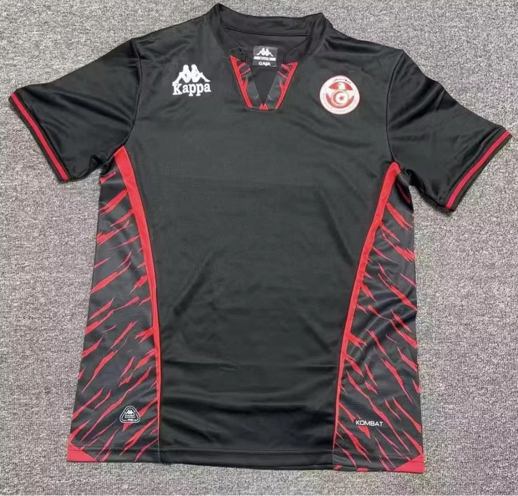 Tunisia 2026 Black/Red Crimson Branch Third Jersey
