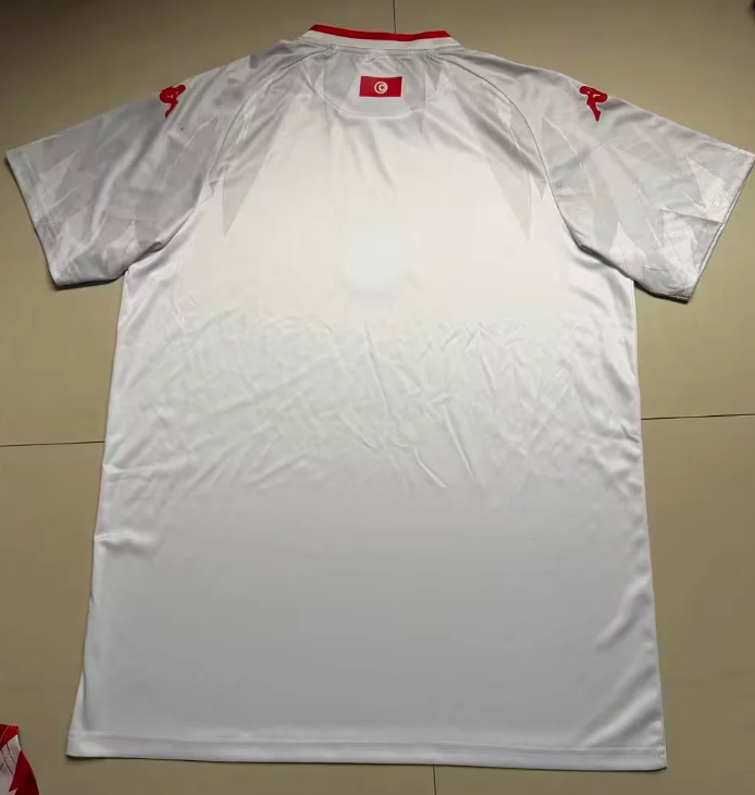 Tunisia 2026 FIFA World Cup White/Red Trim Home Jersey