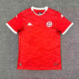Tunisia 25/26 Red/White Home Jersey
