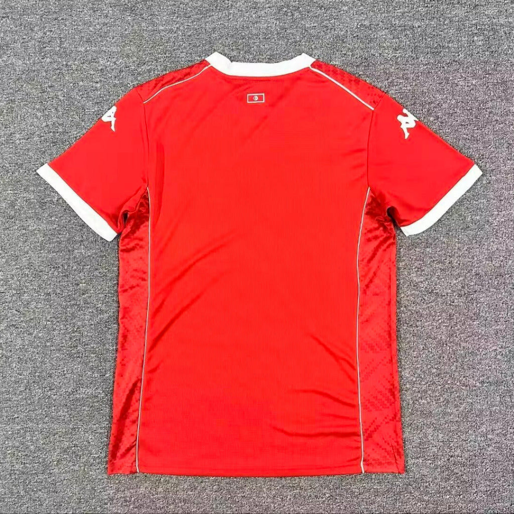 Tunisia 25/26 Red/White Home Jersey