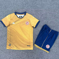 Tunisia 25/26 Yellow/Blue Third Game Kids Jersey Set