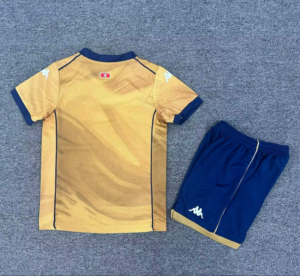 Tunisia 25/26 Yellow/Blue Third Game Kids Jersey Set