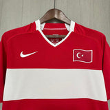 Turkey 2008 Retro Red/White Home Jersey