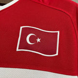 Turkey 2008 Retro Red/White Home Jersey