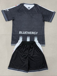 Udinese 25/26 Black/White Home Kids Jersey Set