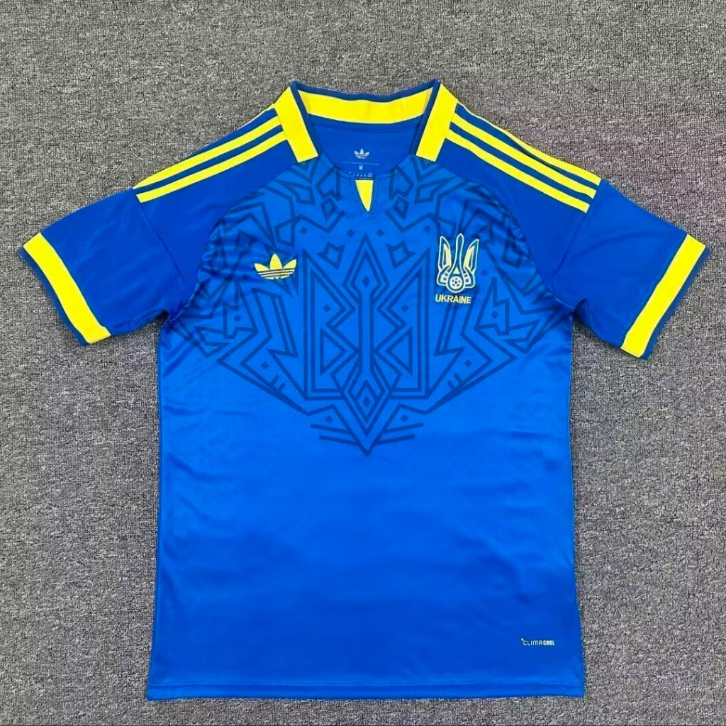 Ukraine 2026 Royal Blue/Yellow Away Authentic Jersey