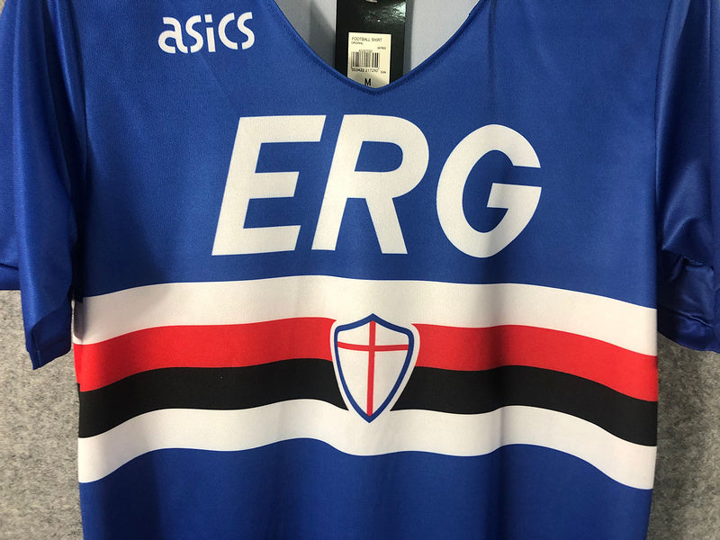 Unione Calcio Sampdoria 1990/91 Retro Blue Home Jersey