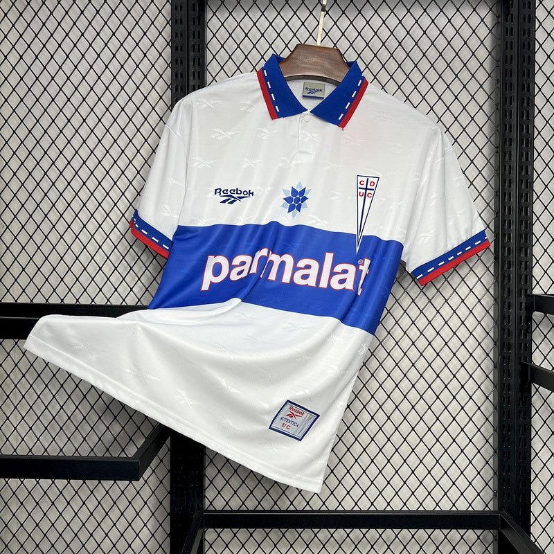 Universidade Catholic 1998 Retro White/Blue Home Jersey