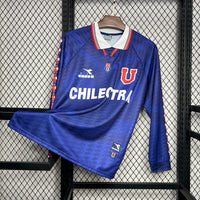 University of Chile 1996 Retro Blue Home Long Sleeve Jersey