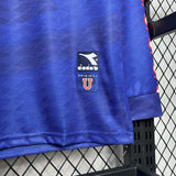 University of Chile 1996 Retro Blue Home Long Sleeve Jersey