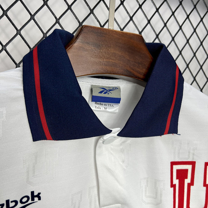 University of Chile 1998 Retro White/Red/Black Away Jersey