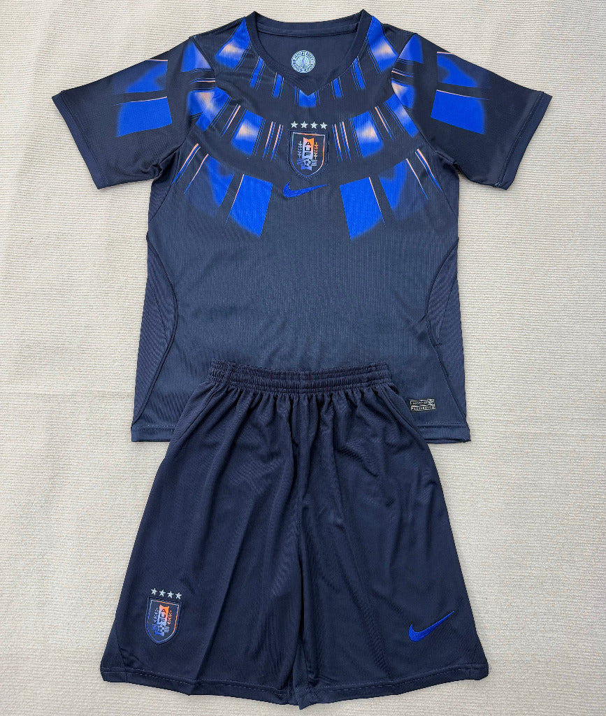 Uruguay 2026 Dark Blue Away Kids Jersey Set