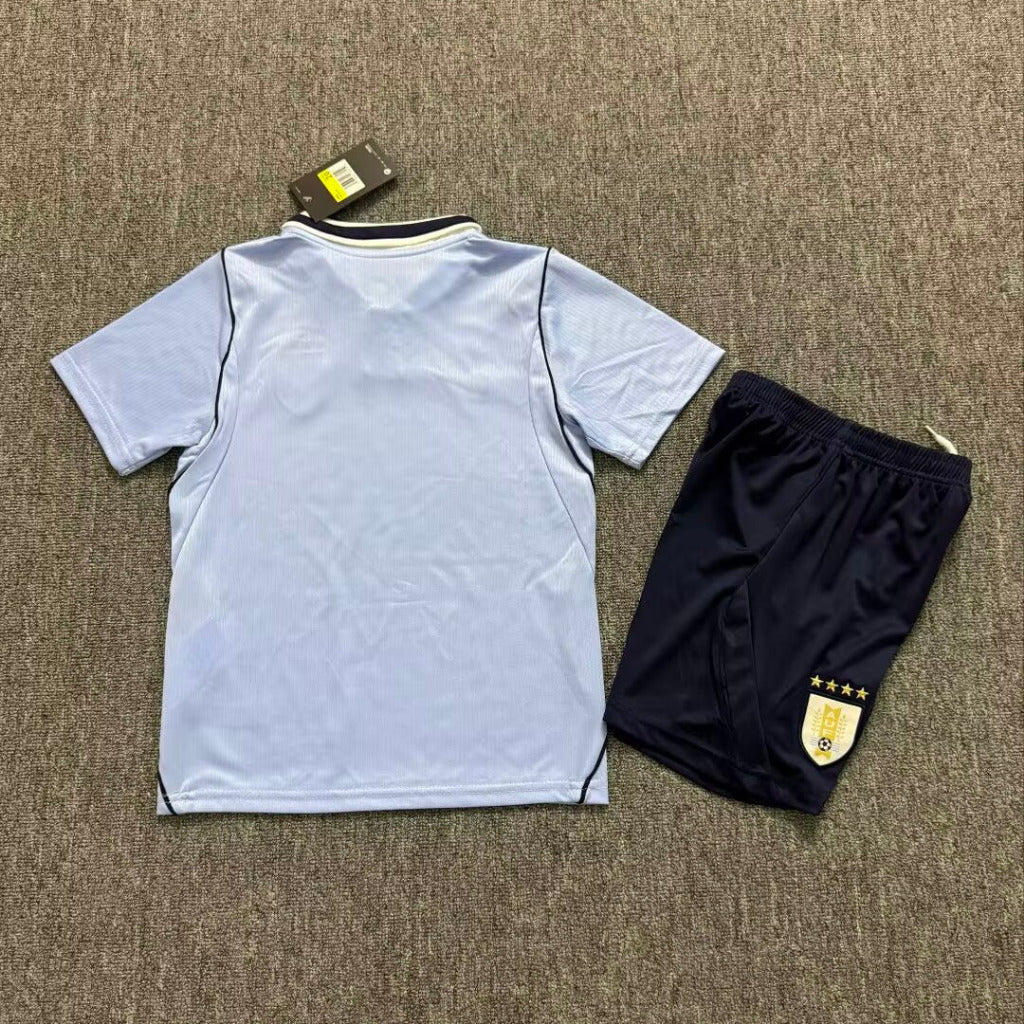 Uruguay 2026 Light Blue Home Kids Jersey Set