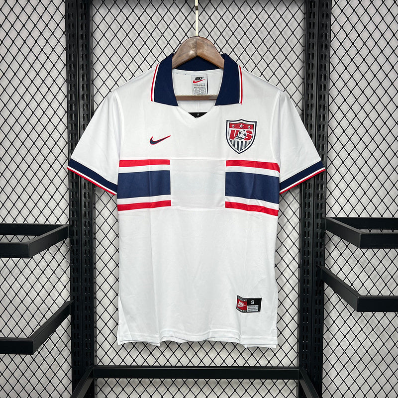 USA 1995 Vintage Retro White Home Jersey