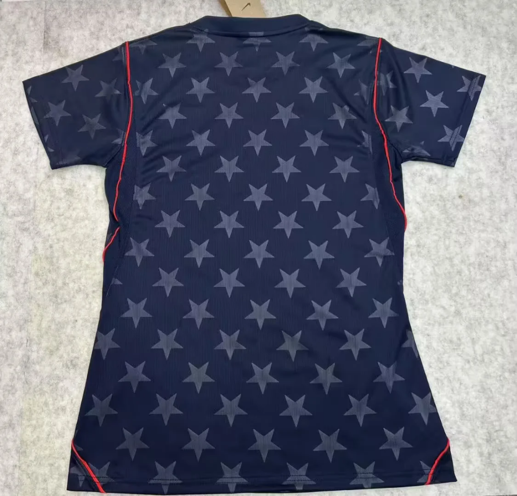 USA 2026 Navy Star/Red Piping Away Women Jersey