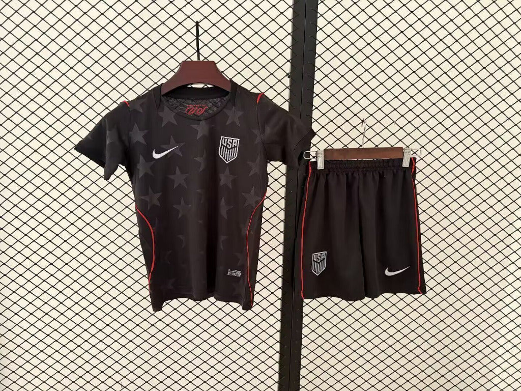 USA 2026 World Cup Black Away Kids Jersey Set