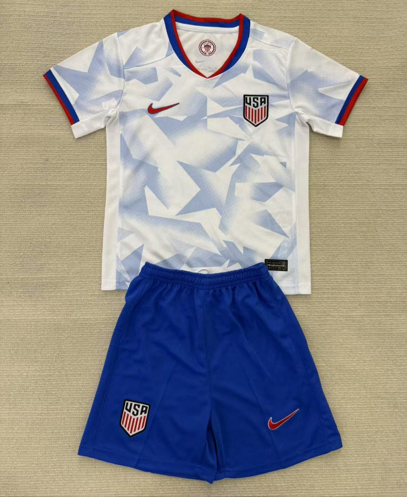 USA 25/26 Home Kids Jersey Set