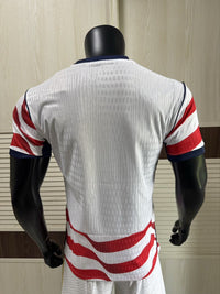 USA 26/27 White/Red Home Player Version Jersey