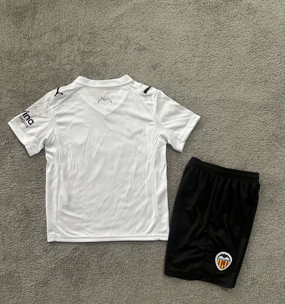 Valencia 25/26 White Home Kids Jersey Set