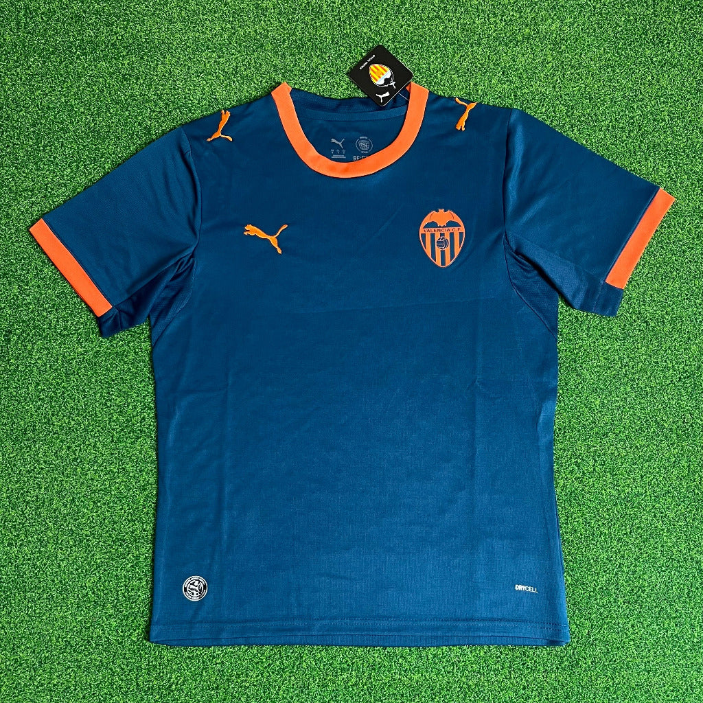 Valencia 26/27 Blue/Orange Trim Away Jersey