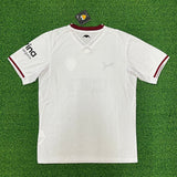 Valencia 26/27 White Base/Red Collar Trim Home Jersey