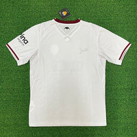 Valencia 26/27 White Base/Red Collar Trim Home Jersey