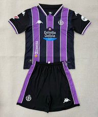 Valladolid 25/26 Purple/Black Away Kids Jersey Set