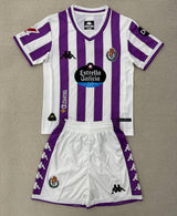 Valladolid 25/26 Purple/White Home Kids Jersey Set