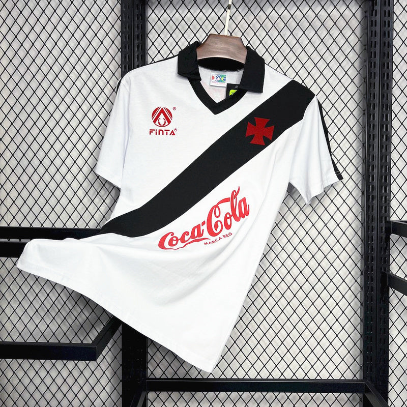 Vasco da Gama 1988 Vintage Retro White/Black Away Jersey