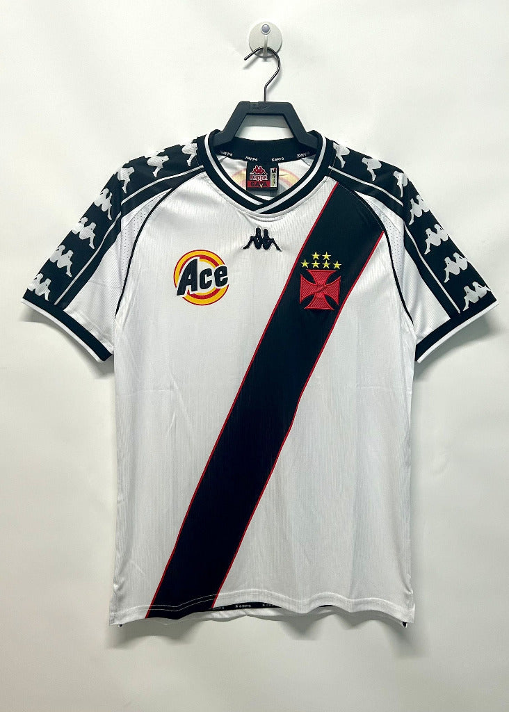 Vasco da Gama 2000 Vintage Retro White/Black Away Jersey