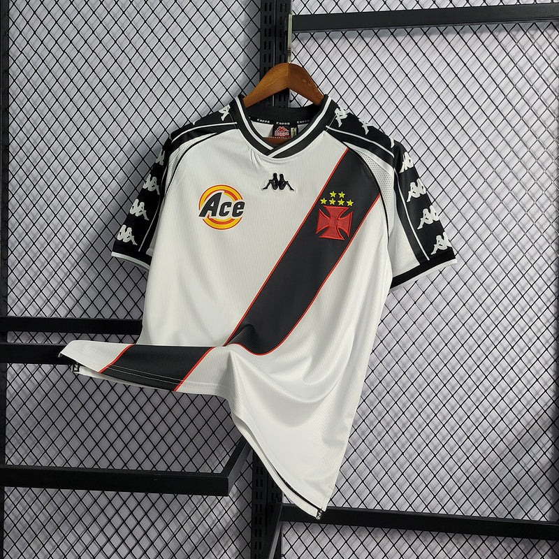 Vasco da Gama 2000 Vintage Retro White/Black Away Jersey