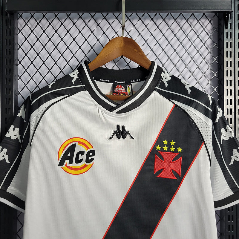 Vasco da Gama 2000 Vintage Retro White/Black Away Jersey