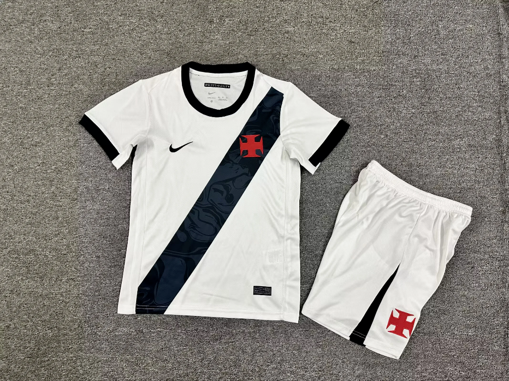 Vasco da Gama 26/27 White/Black Away kids Jersey Set