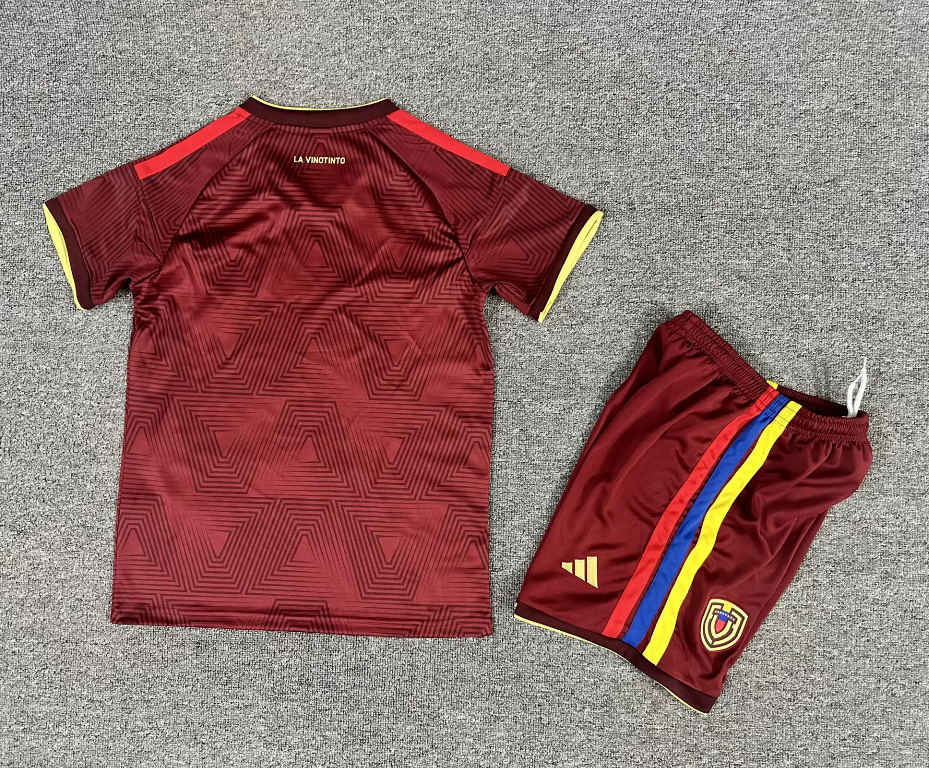Venezuela 2026 Red/Blue/Yellow Home Kids Jersey Set